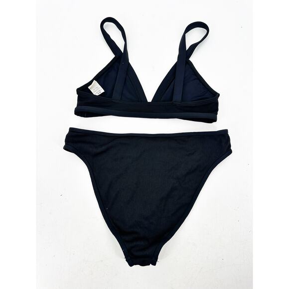 L Space Farrah Bikini Set Size M in Black - Picture 3 of 5